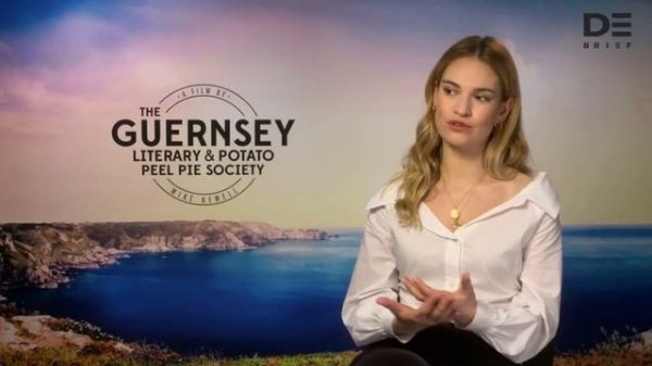 The Debrief Meets Actress Lily James