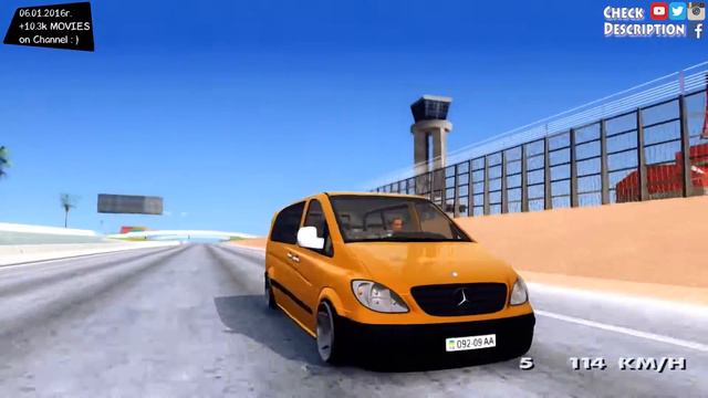 GTA San Andreas - Mercedes Benz 115 CDI Vito 2007 Stance | EnRoMovies _REVIEW