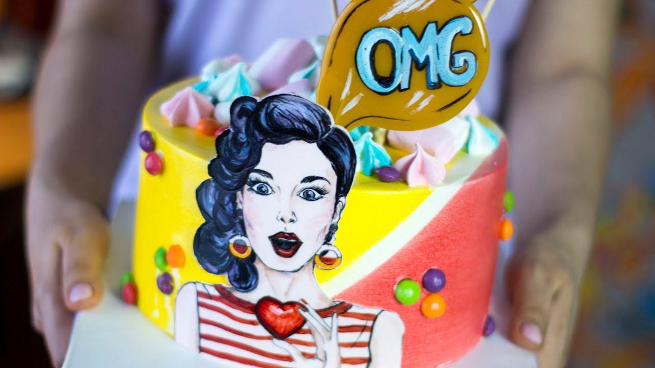 Торт POP ART ❤️ ( English Subtitles ) - Я - ТОРТодел! смотреть онлайн