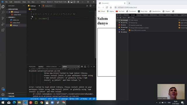 Javascript 2-dars 1-qism Boolean (Shart operatorlar) смотреть онлайн
