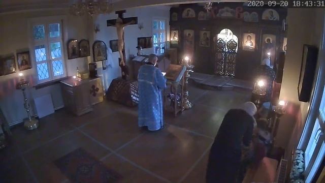 Рождество Божией Матери. Всенощное бдение с литией. 20.09.2020 смотреть онлайн