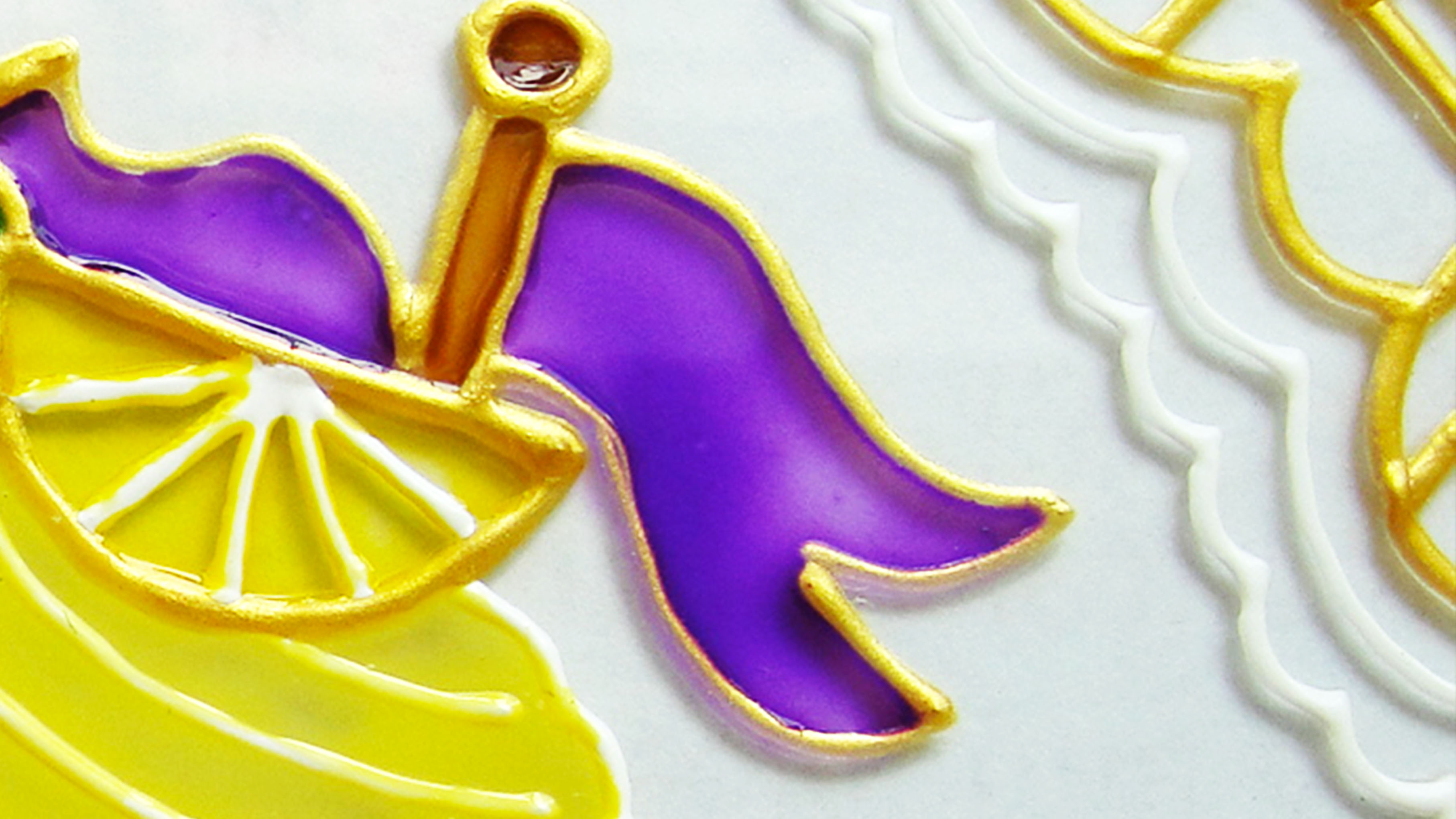 Капкейк с лимонным кремом витражными красками на стекле/ Витражная роспись смотреть онлайн