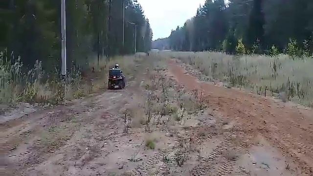 Квадроцикл CF-moto X6 625 под управлением 8 летнего пацана - 2 смотреть онлайн