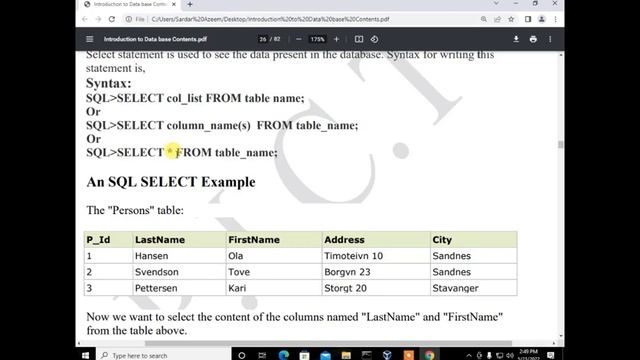 SQL Lecture 1 Select Statement In SQL Language смотреть онлайн