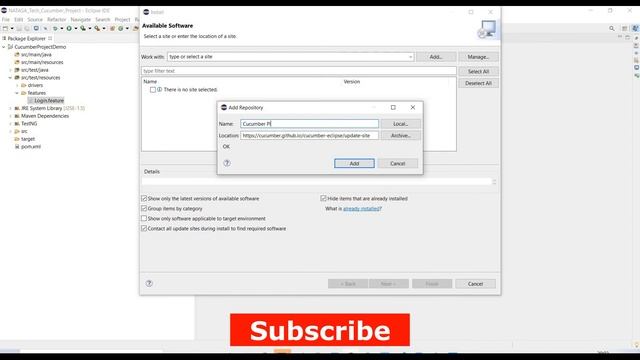 #CucumberBDD - 6 | Install Cucumber Plugin/Editor in Eclipse | #NATASATech смотреть онлайн