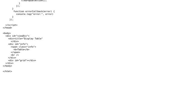 GIS: Adding table (dgrid/OnDemandGrid) under map using ArcGIS API for JavaScript? смотреть онлайн
