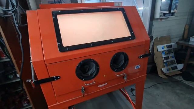 Пескоструйная кабина. Обзор. Тест. смотреть онлайн