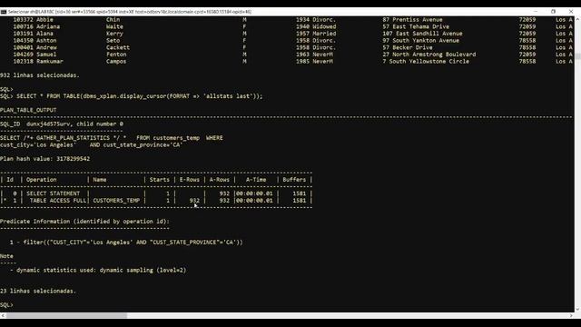 Usando Dynamic Statistics ou Dynamic Sampling para melhorar o desempenho da instrução SQL смотреть онлайн