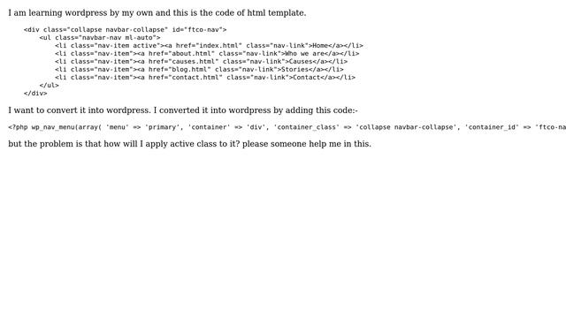 Wordpress: Problem in applying active class to wordpress menu (2 Solutions!!) смотреть онлайн