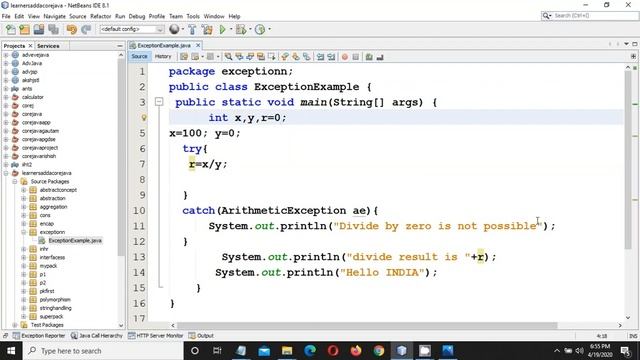 EXCEPTION HANDLING IN JAVA PART 2 | HOW TO HANDLE EXCEPTION IN JAVA смотреть онлайн