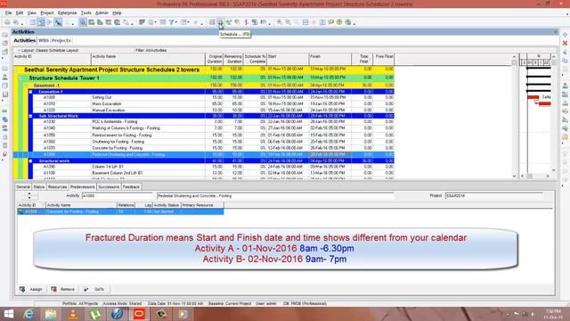 BK11 Scheduling Project & Total Free Float Free Primavera p6 Online tutorial for beginners смотреть онлайн