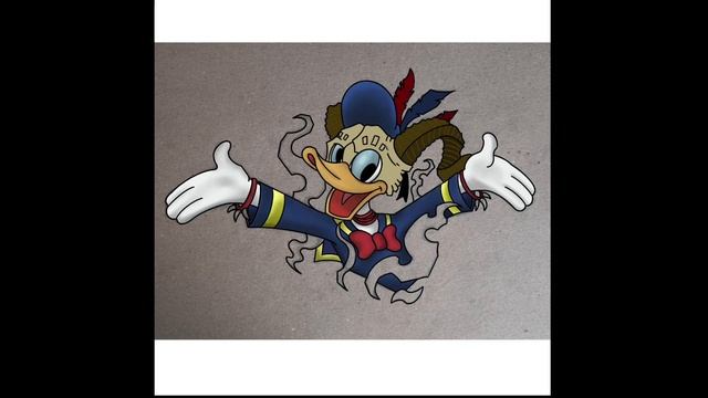 How I'm draw Donald Duck with Ipad. смотреть онлайн