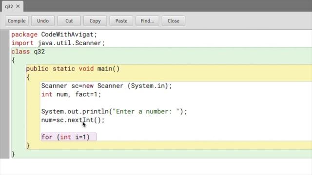 Program To Find The Factorial Of A Number | Java Tutorial смотреть онлайн