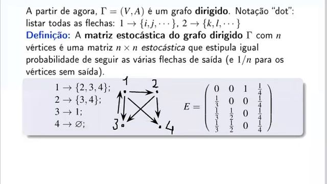 Vídeo 3.3b - Matrizes Estocásticas e o algoritmo PageRank смотреть онлайн