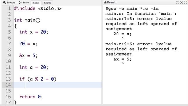 lvalues and rvalues | C Programming Tutorial смотреть онлайн