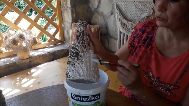 Рельефный декор бутылки природными материалами смотреть онлайн