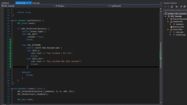 Polling Keyboard & Mouse Events - C++/SDL 2 Tutorials Ep. 4 смотреть онлайн