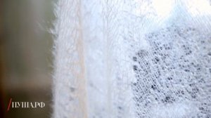 Как вяжут натуральный пуховой платок