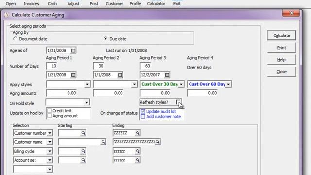 Adagio Receivables - Calculate Customer Aging смотреть онлайн