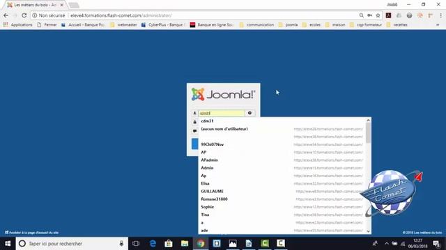 Se connecter a joomla pour modifier son site смотреть онлайн