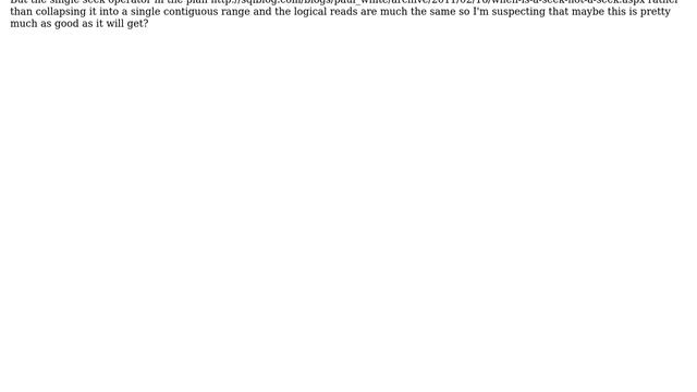 Databases: Rejoining range seek on nullable composite index? смотреть онлайн