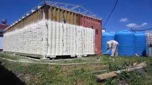 Как утеплить контейнер и подготовить его к использованию под холодильник. Теплоизоляция Краснодар.