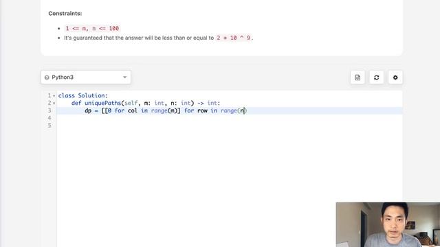 Leetcode - Unique Paths (Python) смотреть онлайн