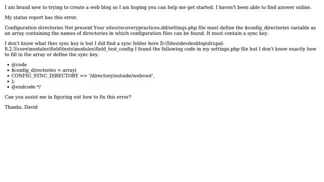 Drupal: configuration error directories not present (2 Solutions!!) смотреть онлайн
