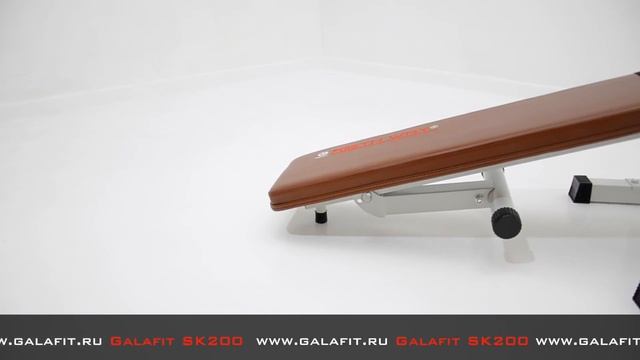 www.galafit.ru Galafit SK200 Скамья для жима для дома со стойками и брусьями смотреть онлайн