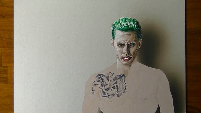 Joker Suicide Squad Drawing - 3D Art смотреть онлайн