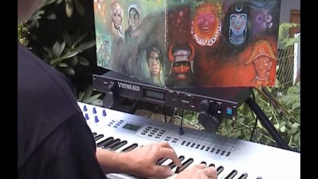 KING CRIMSON in my garden, E-MU vintage keys, mellotron смотреть онлайн