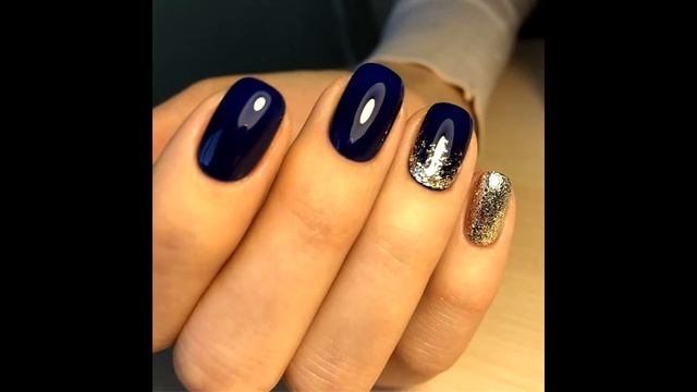 Маникюр с синим блестящим лаком ? ИДЕИ МАНИКЮРА ? ДИЗАЙН НОГТЕЙ ??? смотреть онлайн