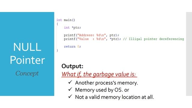NULL Pointer in C example or What is NULL Pointer in C смотреть онлайн
