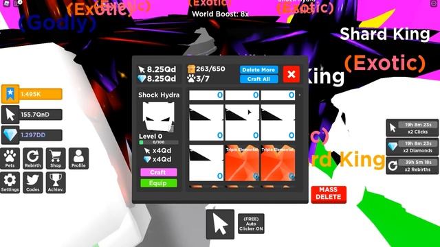 ШОК 0,003%! 2 GODLY + GOLD EXOTIC PET В TAPPING LEGENDS! ROBLOX смотреть онлайн