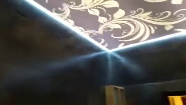 Установка парящего натяжного потолока с обратной фотопечатью в Иваново смотреть онлайн