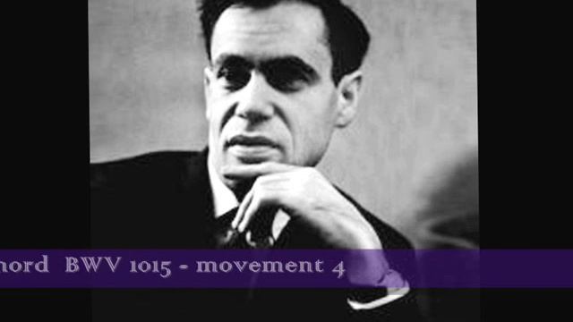 Leonid Kogan plays Bach Sonata for violin and Harpsichord BWV 1015 movement 4, Karl Richter смотреть онлайн