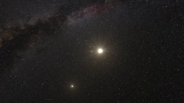 A fly-through of the Alpha Centauri system