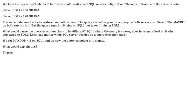 Databases: Identical Servers but different query execution plans (2 Solutions!!) смотреть онлайн