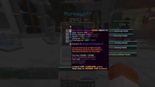 Hypixel SkyBlock Dupe mod inventory packet changer&glitcher смотреть онлайн