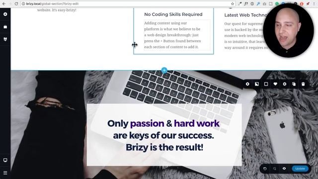 Brizy Page Builder Tutorial - New Feature Saved & Global Sections смотреть онлайн