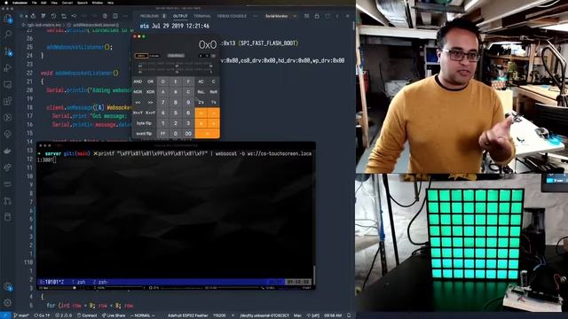 Websocket messaging to LED matrix смотреть онлайн