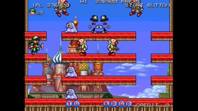 Tumble pop gameplay | mame game | Arcade tumble pop triler game play смотреть онлайн