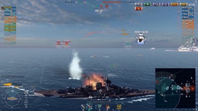 Линкор Tirpitz. Оценка после апа [World of Warships] смотреть онлайн