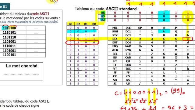 Exercice sur le code ASCII смотреть онлайн