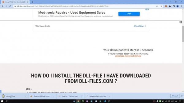 The code execution cannot proceed because MSVCP110.dll was not found. Reinstalling may fix problem