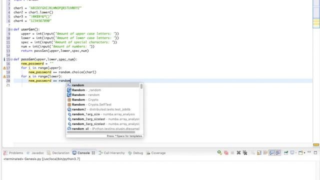 Easy Random Password Generator (Python) смотреть онлайн