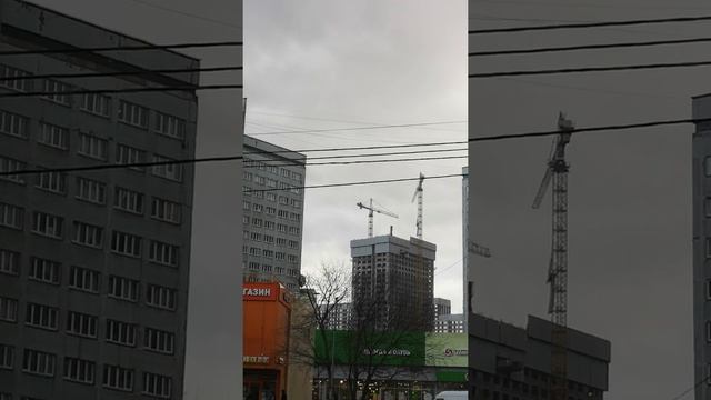 ЖК Afi Tower башенный кран сильный ветер смотреть онлайн