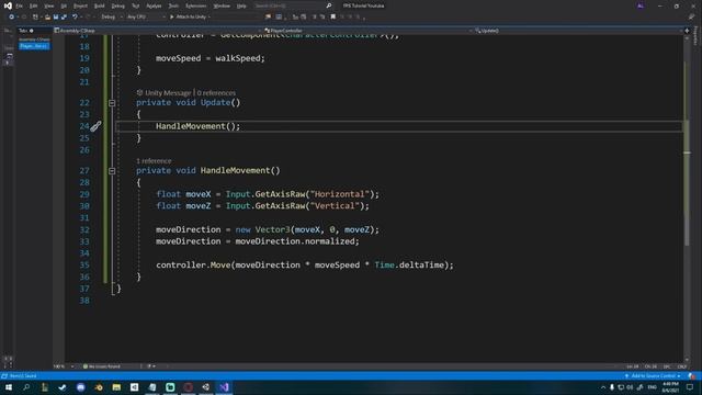 First Person Character Controller - FPS Game With Unity & Blender смотреть онлайн