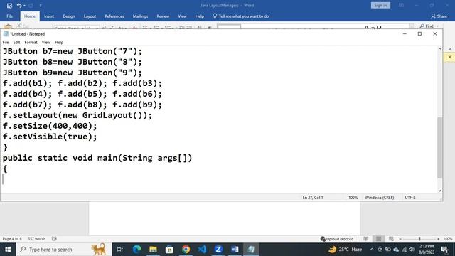 Grid Layout in Java using parmeterless and paramiterized constructors смотреть онлайн