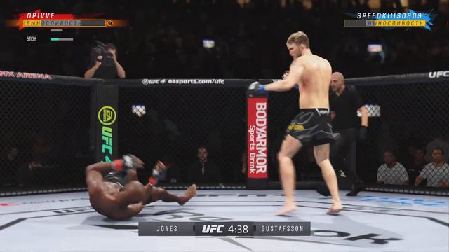 UFC4 PS5 Alexander Gustafsson vs Jon Jones парень просто играет в теккен, зачем они заходят сюда? смотреть онлайн